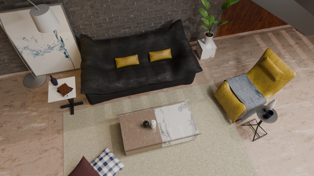 階段のあるリビング