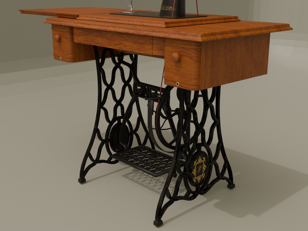 アンティーク風足踏みミシン