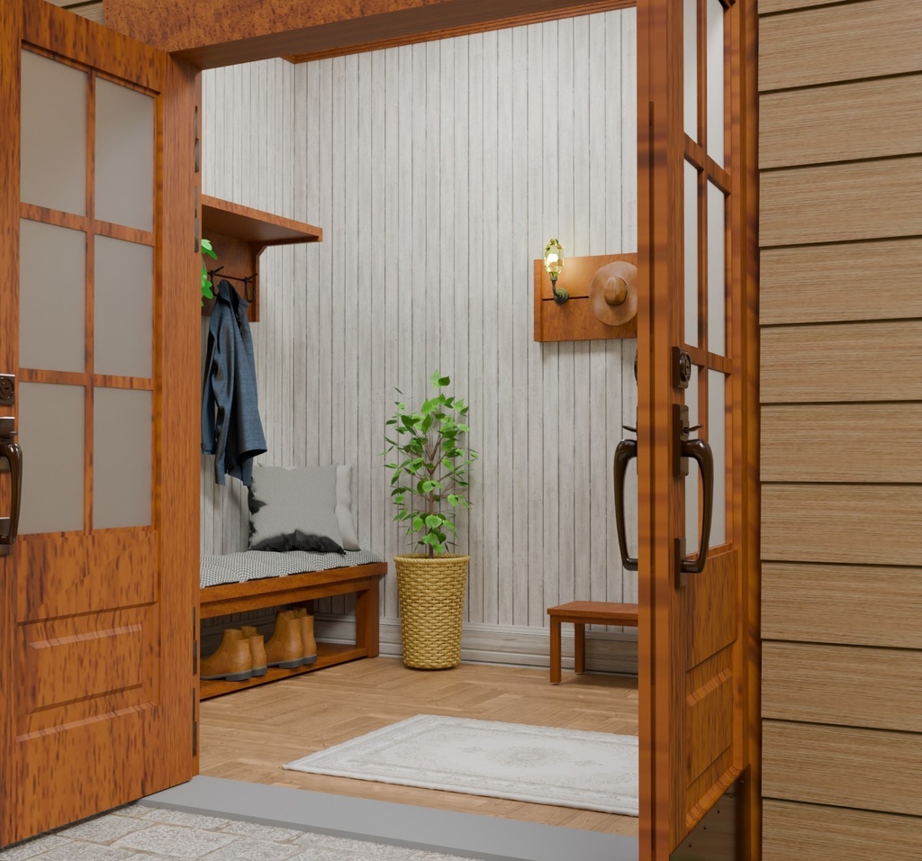 アンティークな玄関