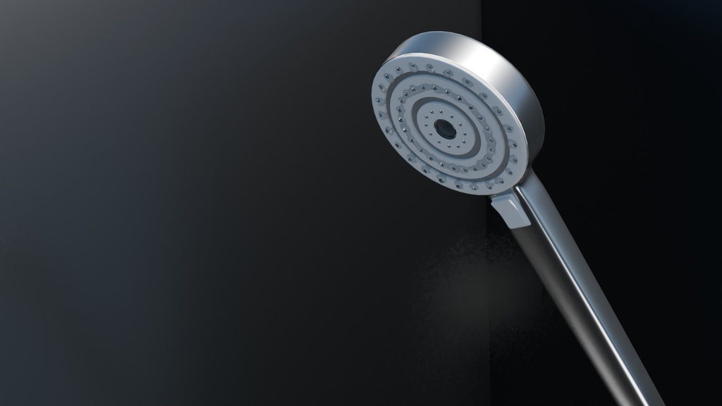 blenderで作ったシャワーへッド