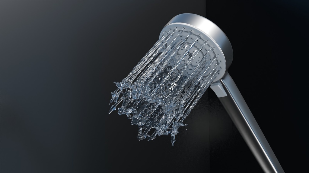 blenderで作ったシャワーへッド