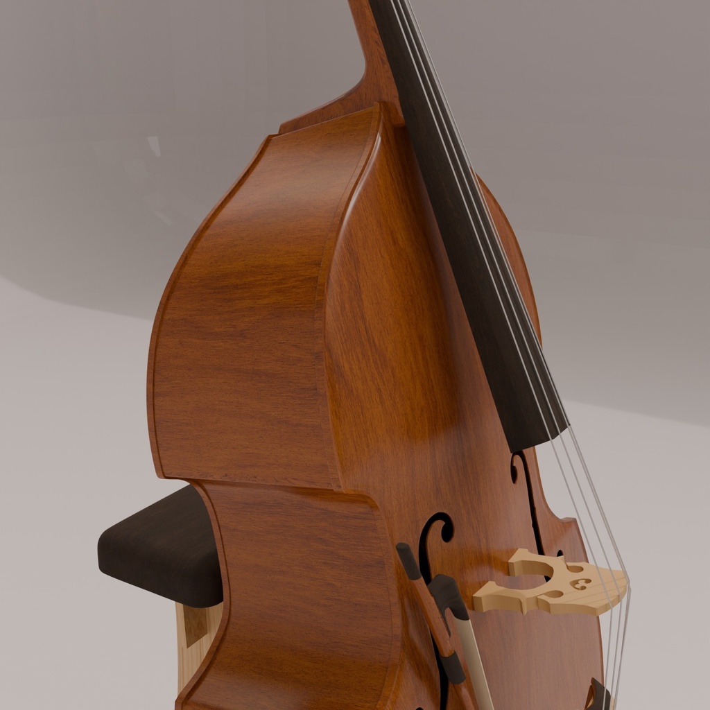 Blenderて作ったコントラバス