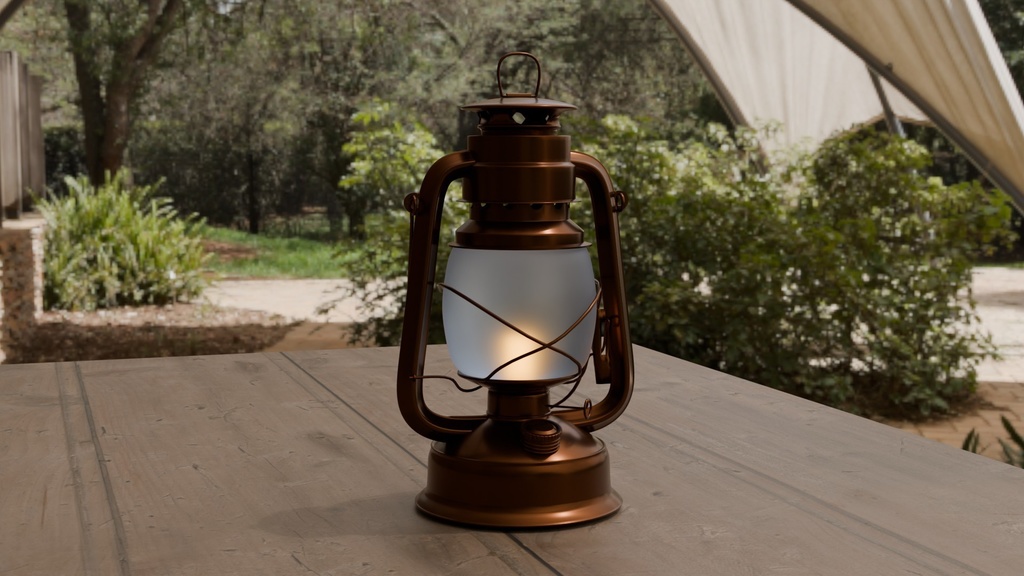 Blenderを使って作ったビンテージ風ランタン3種