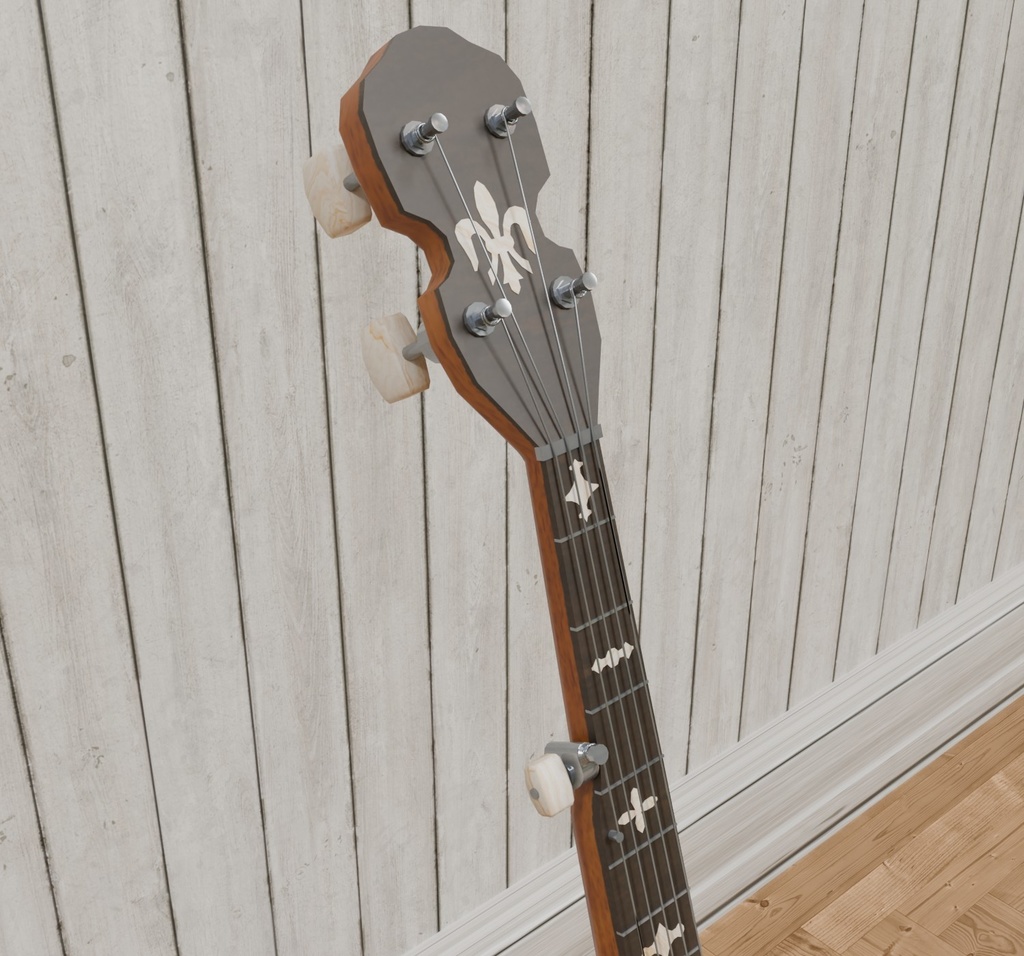 バンジョー VRC対応装飾用楽器~楽器シリーズ