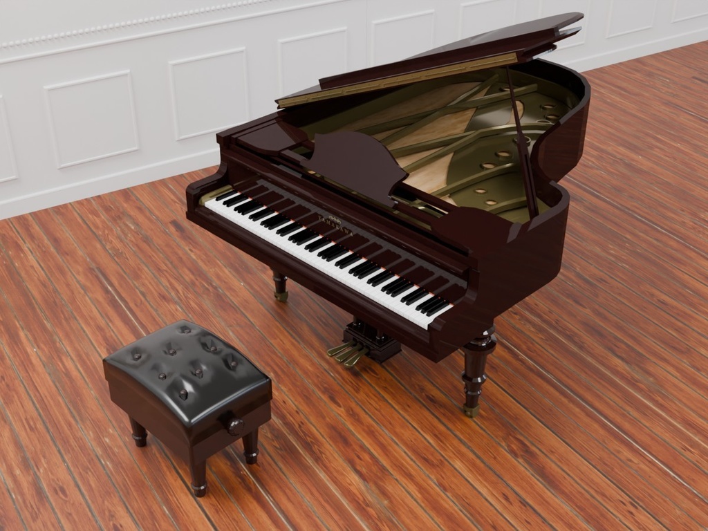 グランドピアノ VRC対応装飾用楽器~楽器シリーズ