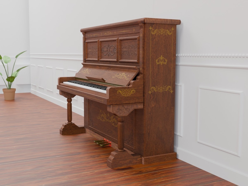 アップライトピアノ VRC対応装飾用楽器~楽器シリーズ