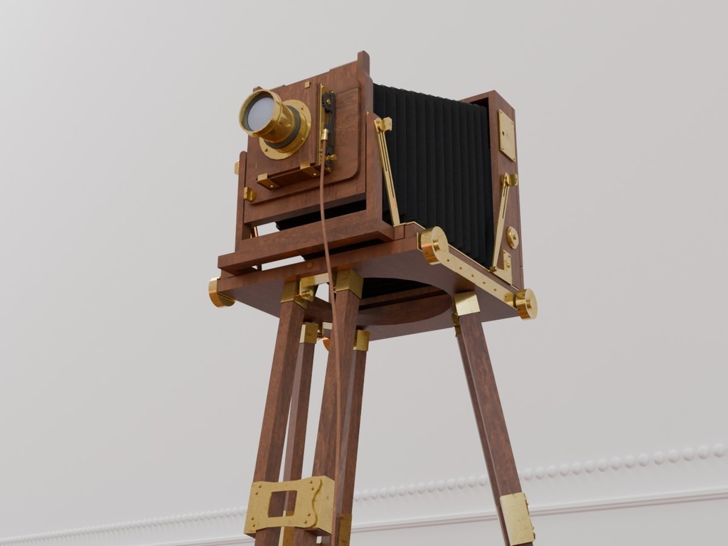 蛇腹式カメラ フォールディングカメラ VRC対応装飾用品~アンティークシリーズ