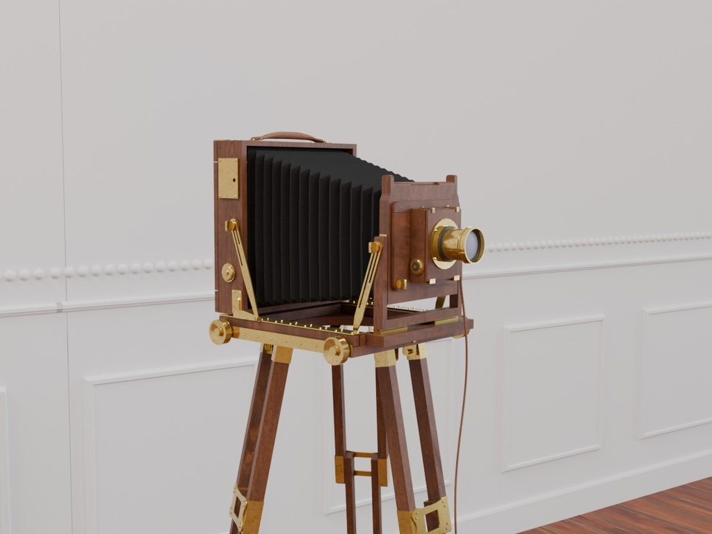 蛇腹式カメラ フォールディングカメラ VRC対応装飾用品~アンティークシリーズ