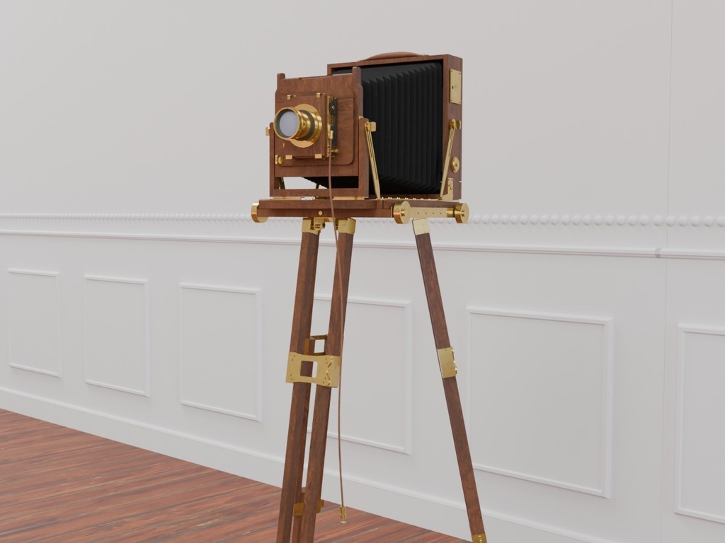 蛇腹式カメラ フォールディングカメラ VRC対応装飾用品~アンティークシリーズ