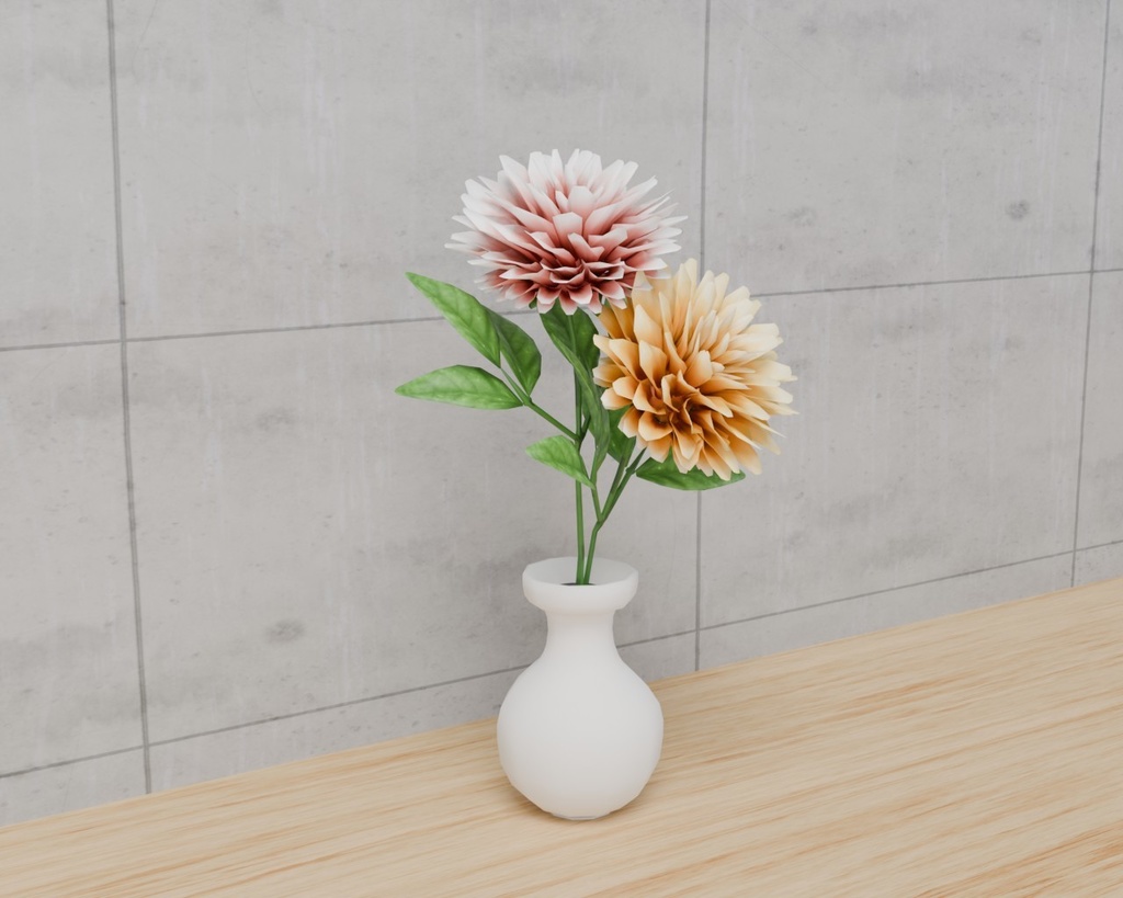 ダリア VRC対応室内装飾品~花シリーズ