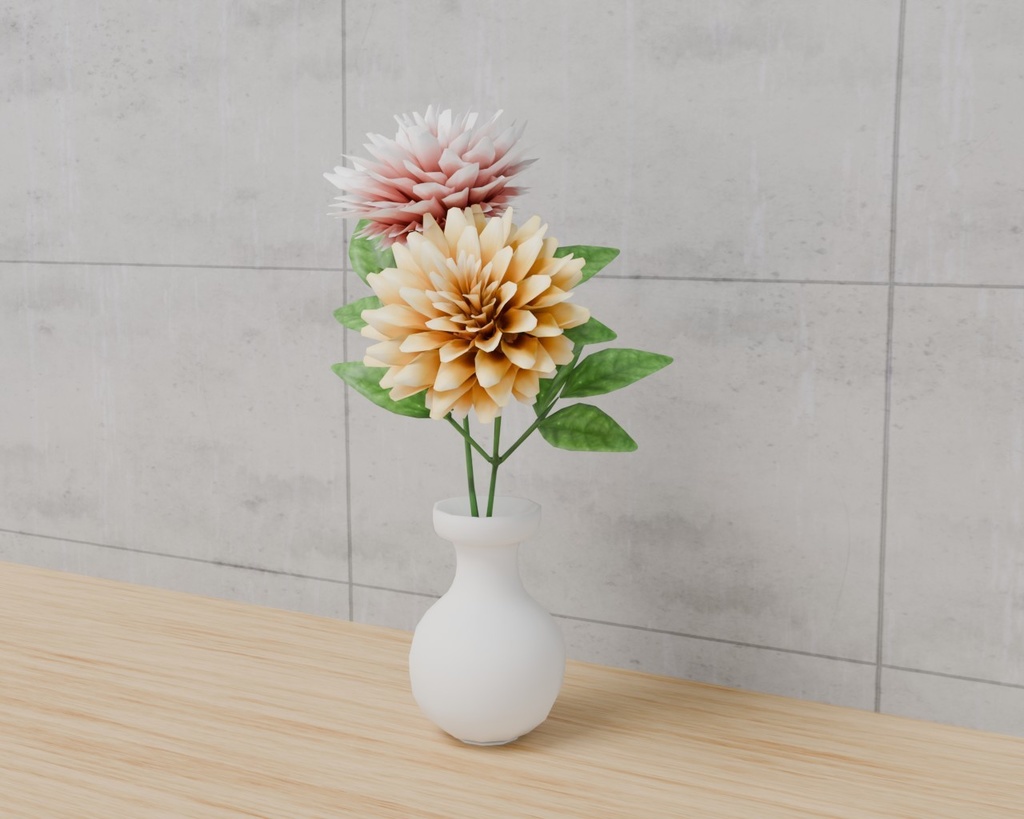 ダリア VRC対応室内装飾品~花シリーズ