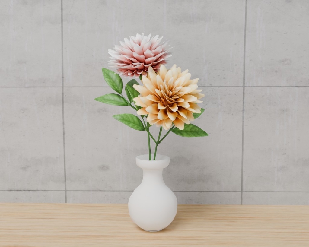 ダリア　VRC対応室内装飾品～花シリーズ