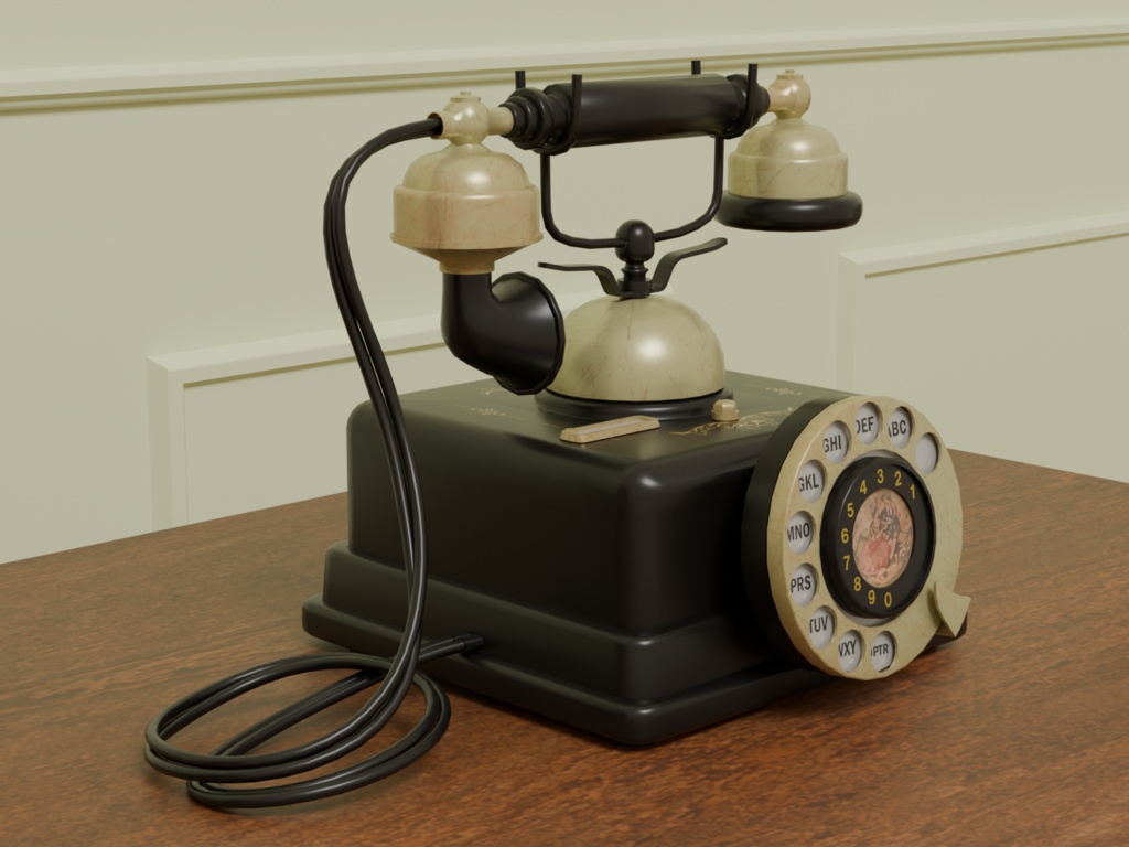 アンティーク電話機 VRC対応室内装飾品~アンティークシリーズ