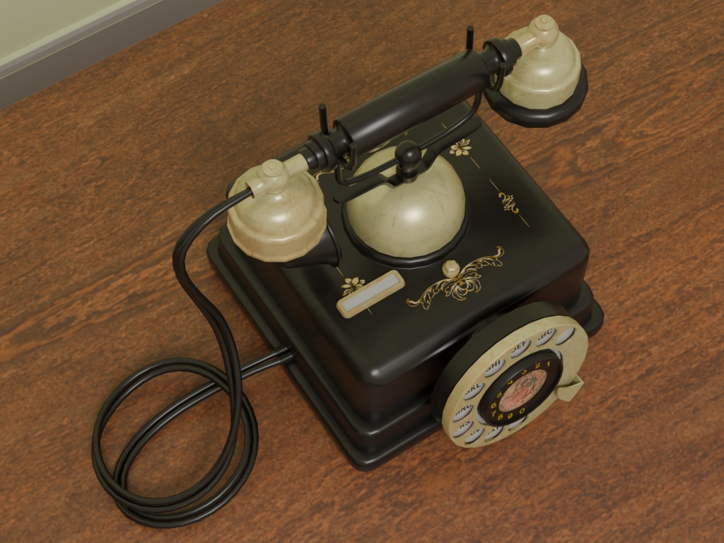 アンティーク電話機 VRC対応室内装飾品~アンティークシリーズ