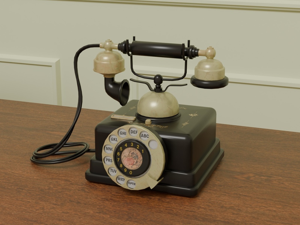 アンティーク電話機　VRC対応室内装飾品～アンティークシリーズ