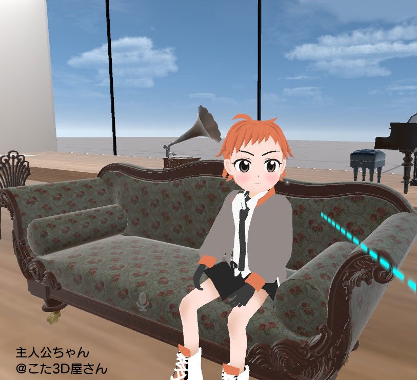 ●Sit判定付きVRC対応ソファ/カウチソファセット~アンティークシリーズ