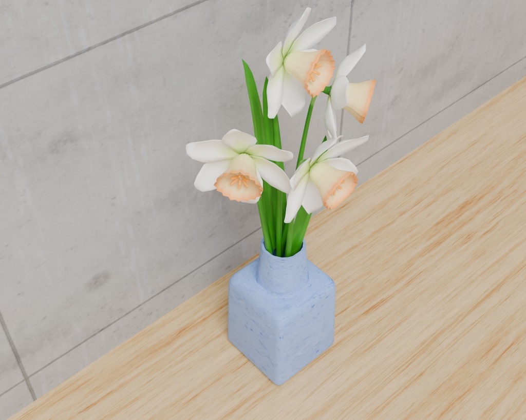 ラッパ水仙 VRC対応室内装飾品~花シリーズ