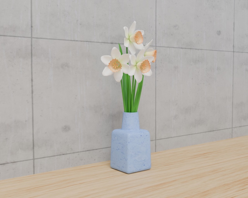 ラッパ水仙 VRC対応室内装飾品~花シリーズ