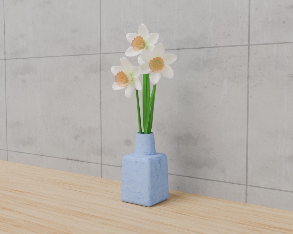 ラッパ水仙 VRC対応室内装飾品~花シリーズ