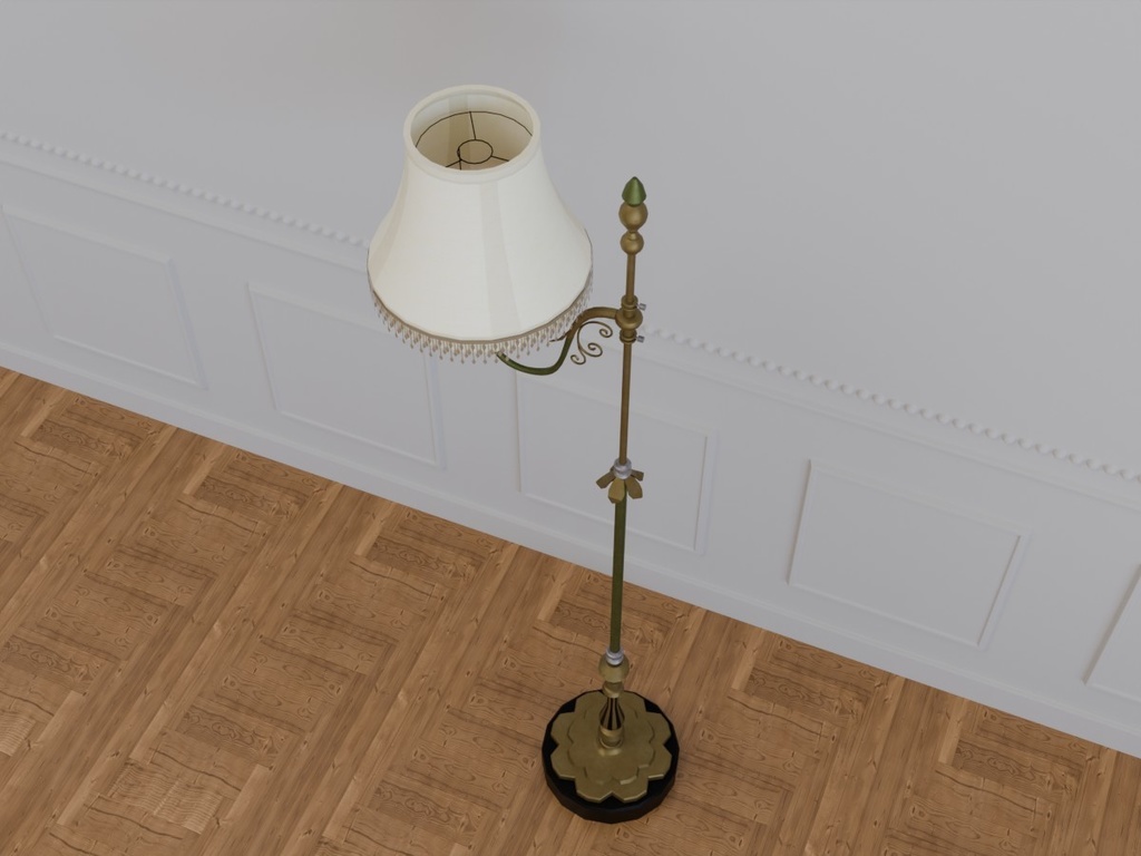 VRC対応フロアライトスタンド~アンティークシリーズ