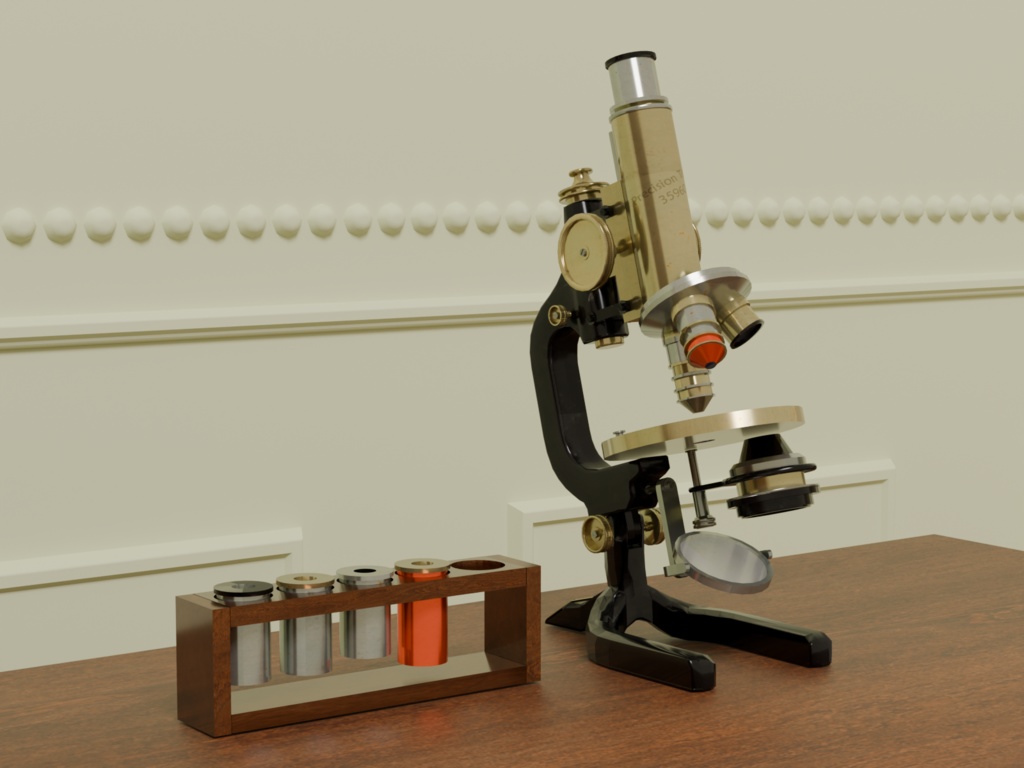 VRC対応マイクロスコープ顕微鏡~アンティークシリーズ