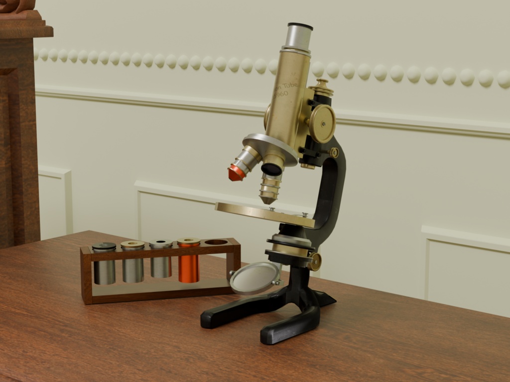 VRC対応マイクロスコープ顕微鏡～アンティークシリーズ