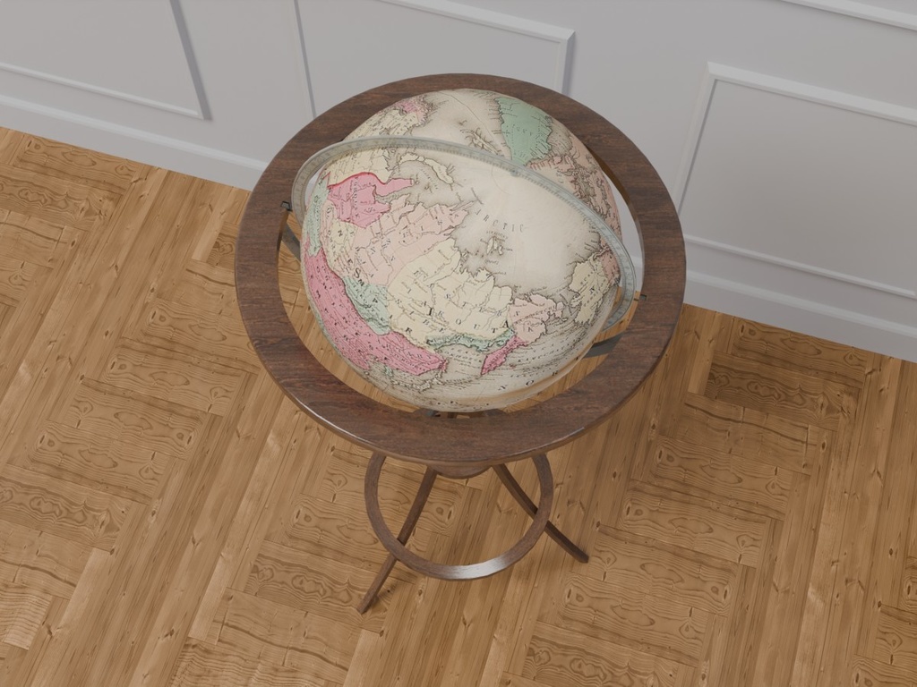 VRC対応-地球儀 室内装飾品~アンティークシリーズ