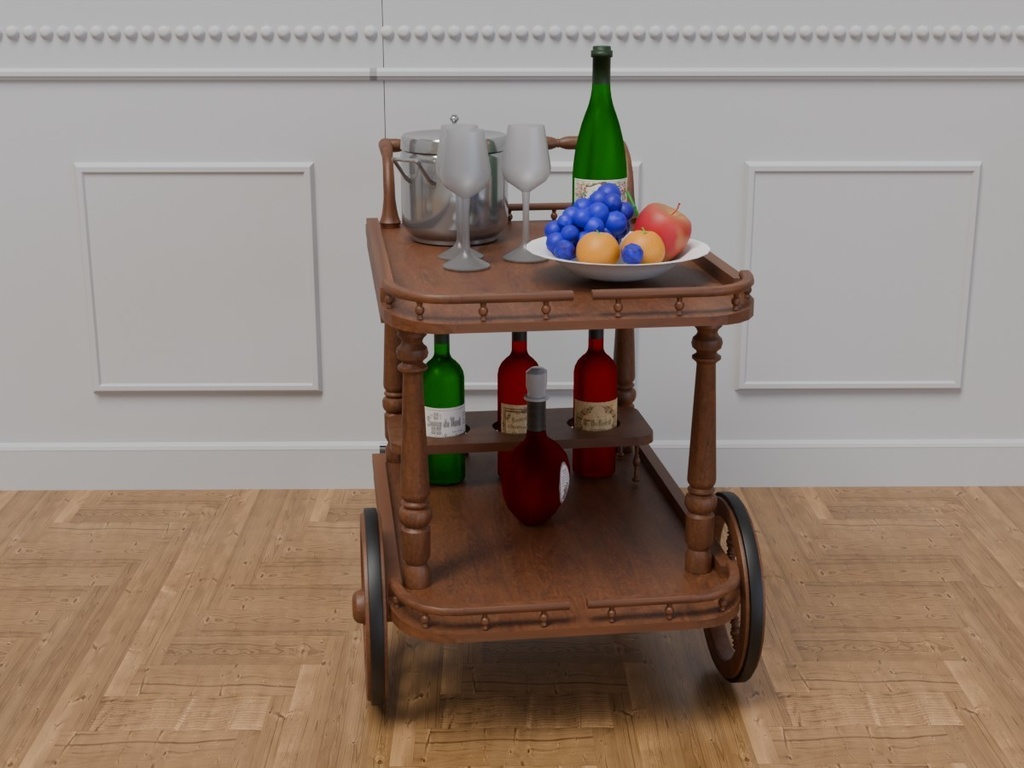 トロリー VRC対応室内装飾品 アンティークシリーズ