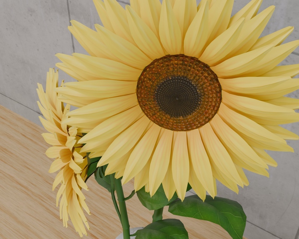 ひまわり VRC対応室内装飾品~花シリーズ