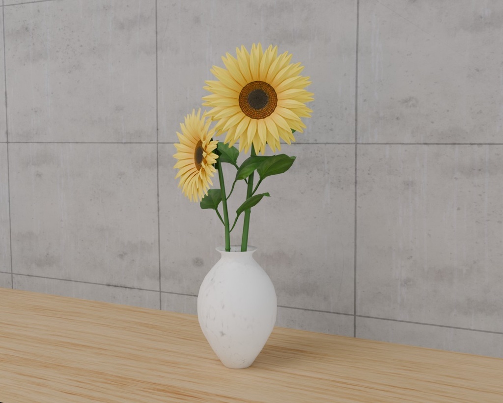 ひまわり VRC対応室内装飾品~花シリーズ