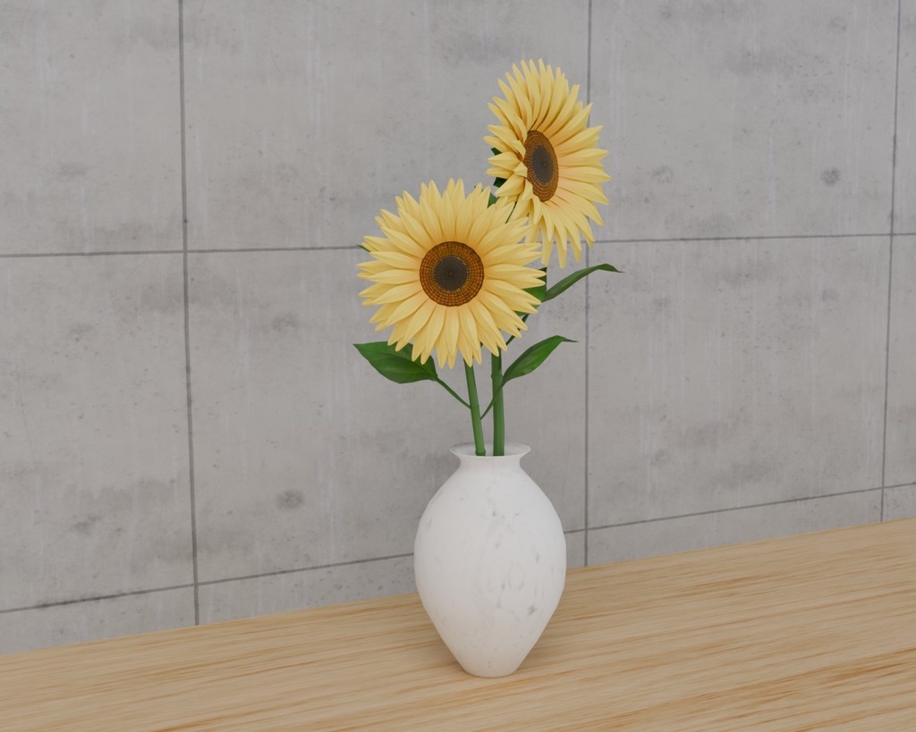 ひまわり　VRC対応室内装飾品～花シリーズ