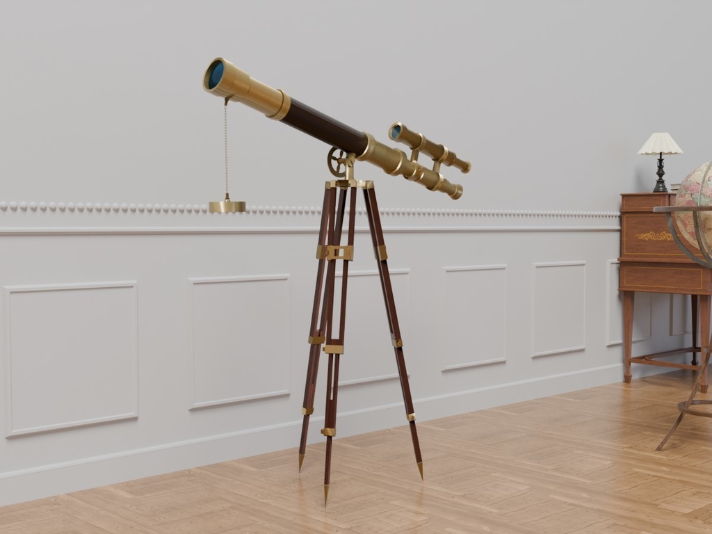 望遠鏡　VRC対応室内装飾品　アンティークシリーズ