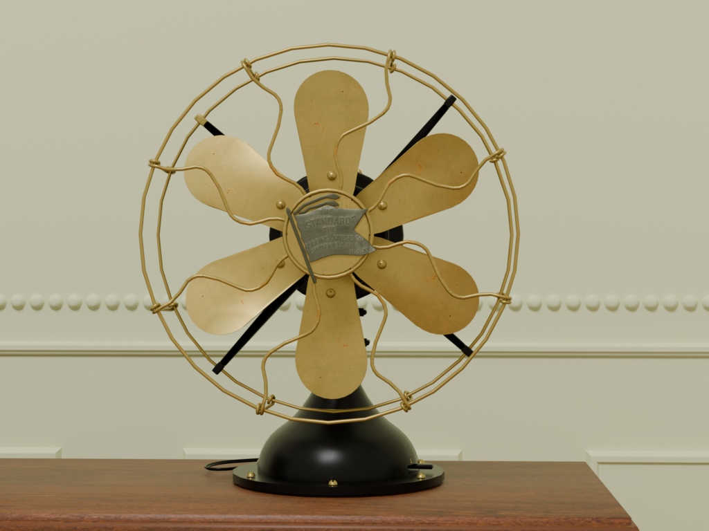 扇風機　VRC対応室内装飾品　アンティークシリーズ