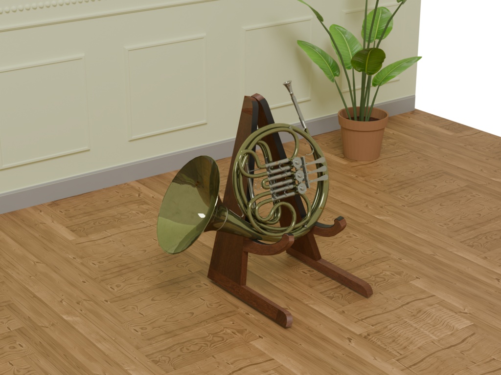 ホルン VRC対応室内装飾品~楽器シリーズ