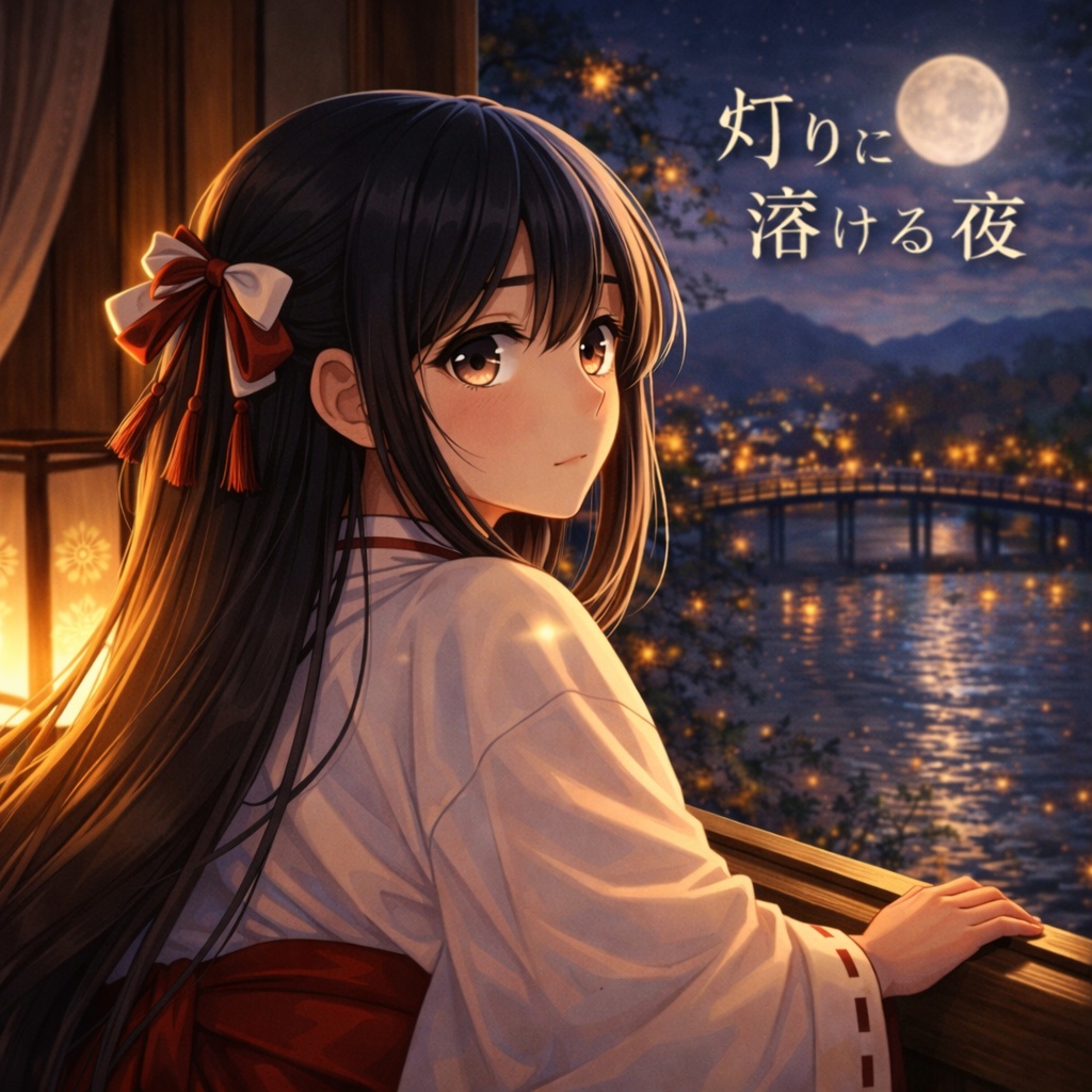 灯りに溶ける夜