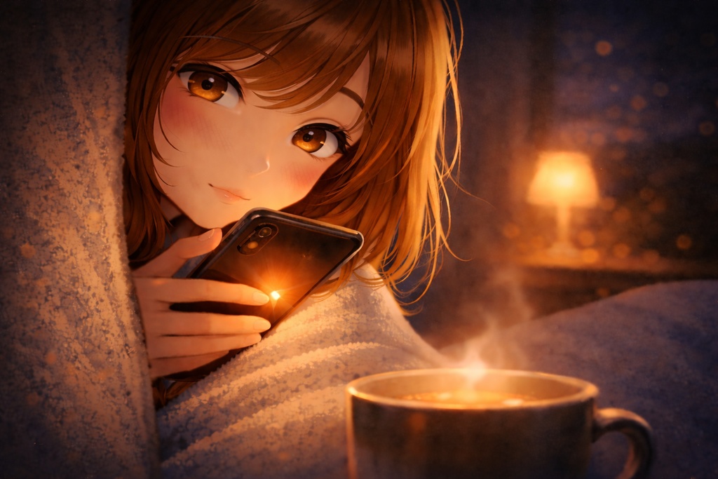 静かな夜に、少しだけ