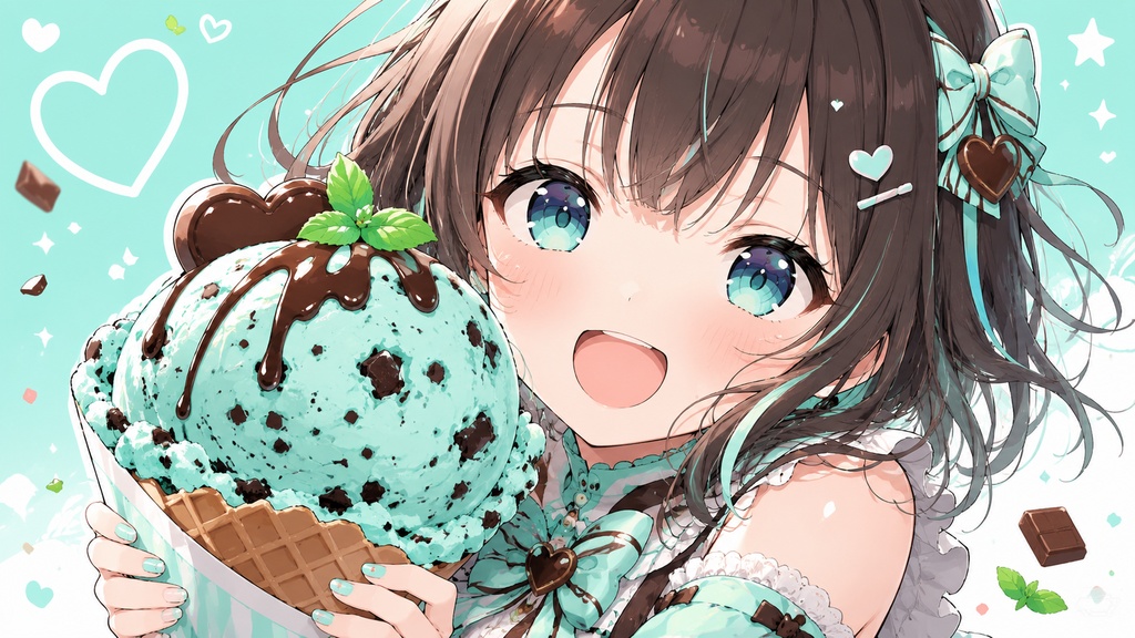 【フリーBGM】チョコミント！チョコミント！チョコミント！！【かわいい/chill/作業用/配信用/ゲーム/勉強】