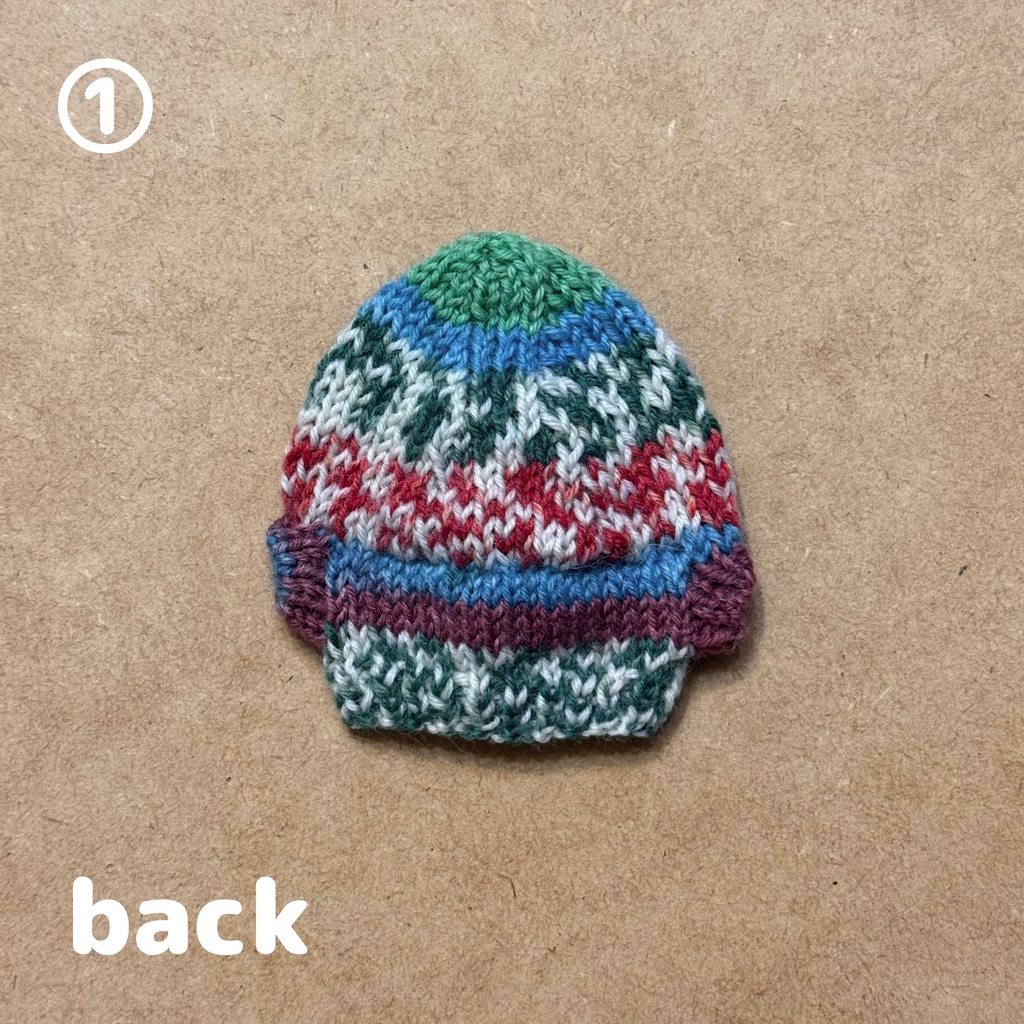 【11cmぬい用】模様編み風ニットフーディ