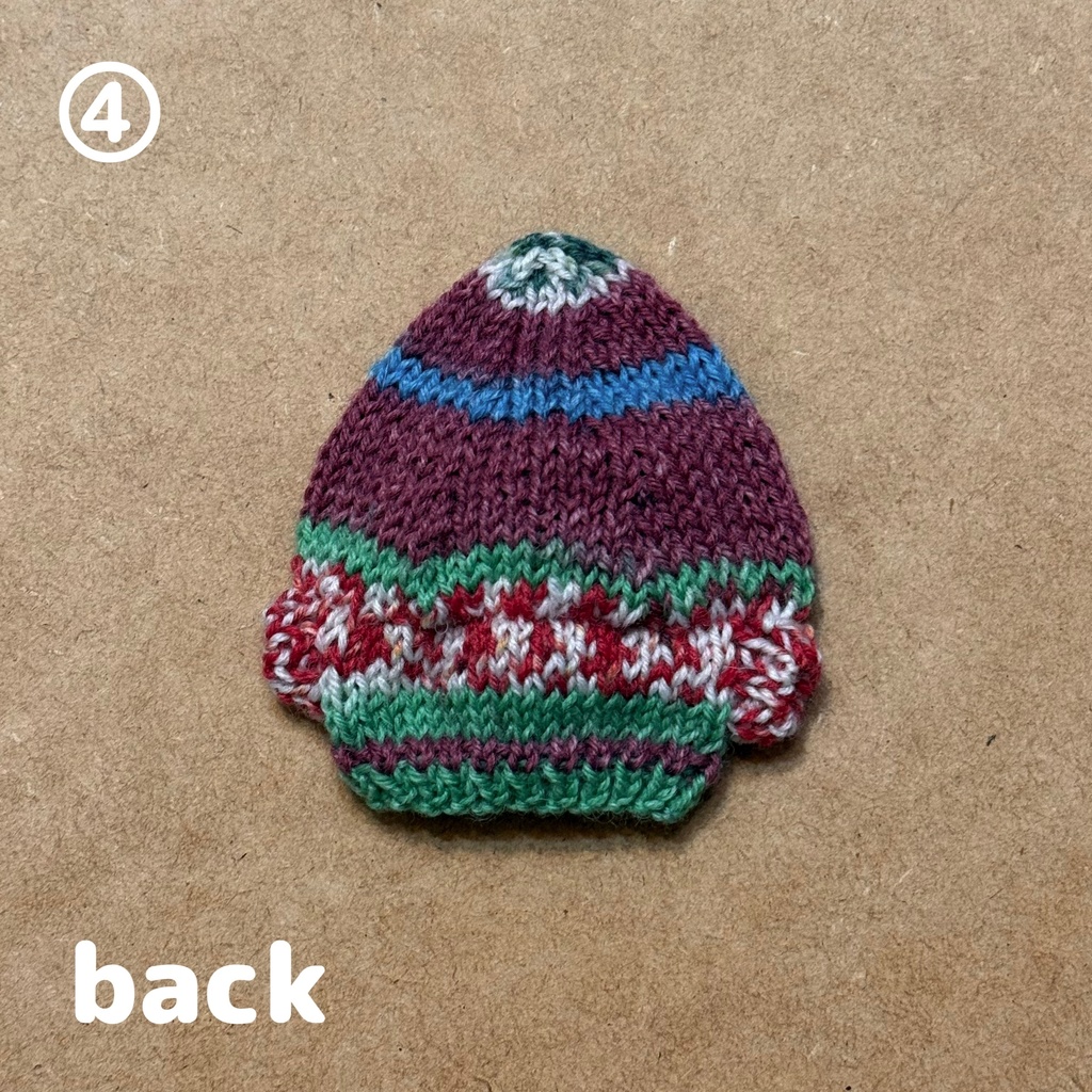 【11cmぬい用】模様編み風ニットフーディ