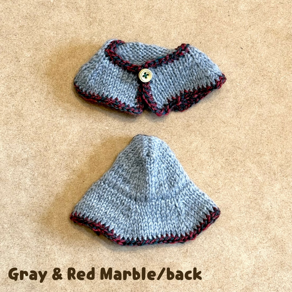 【11cmぬい用】トラベラーズニットケープ