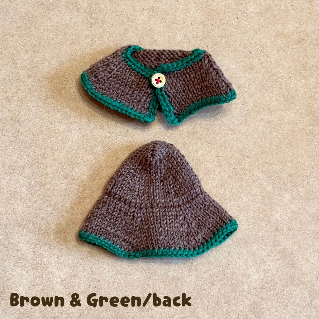 【11cmぬい用】トラベラーズニットケープ