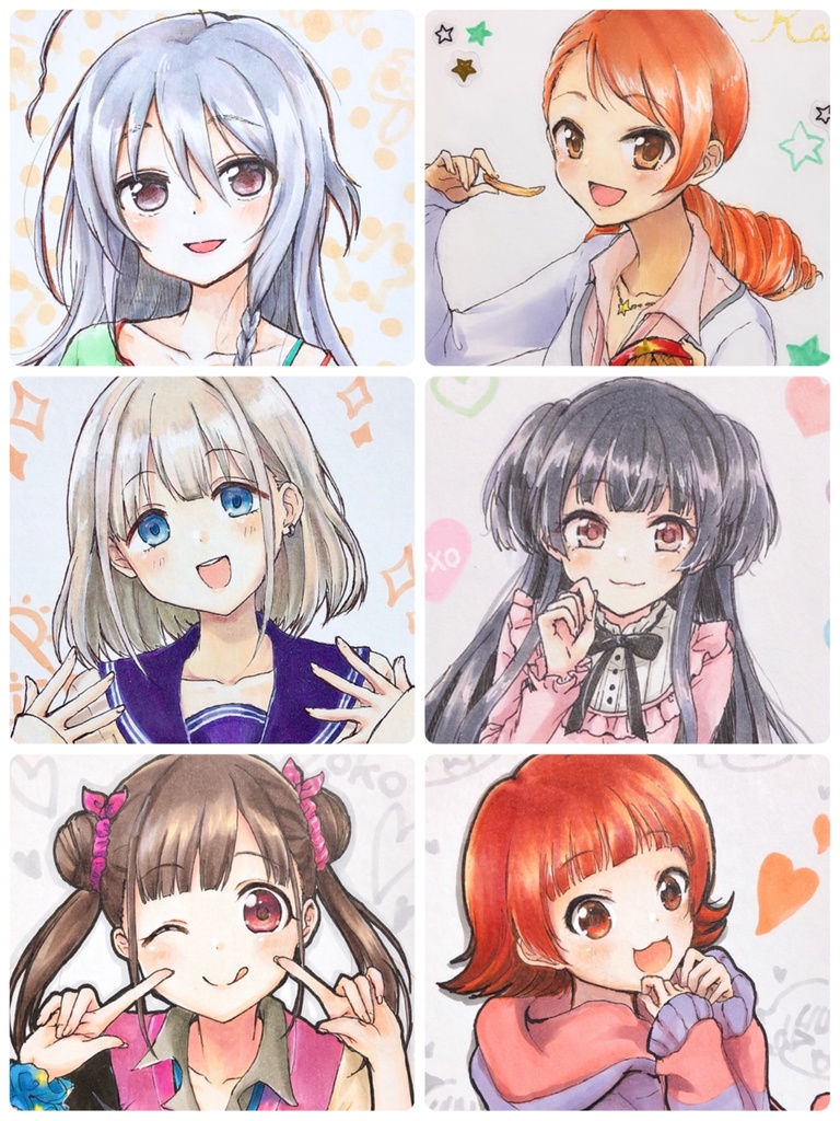 手描き オーダー色紙