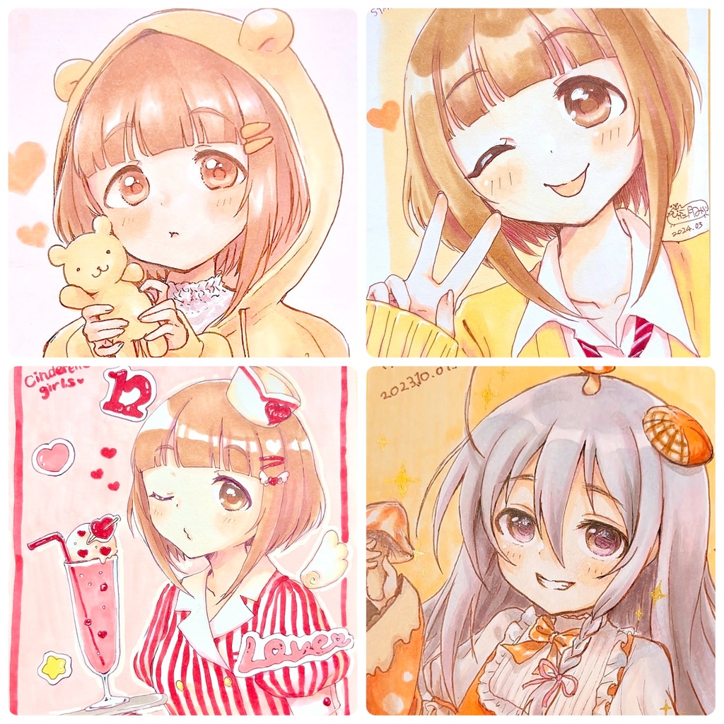 手描き オーダー色紙
