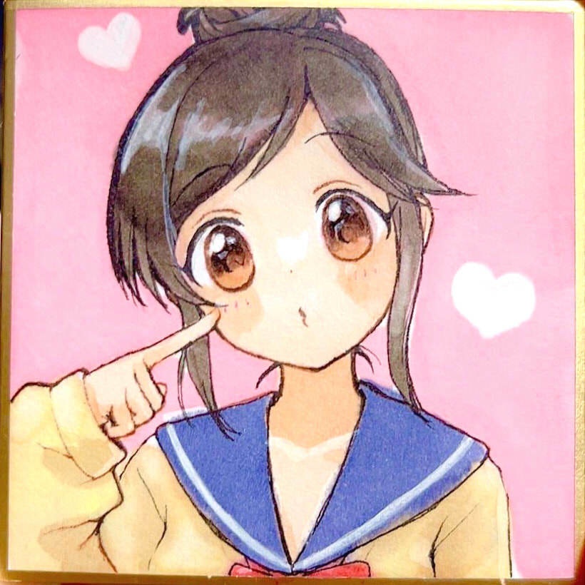 アイドルマスター　手書き豆色紙