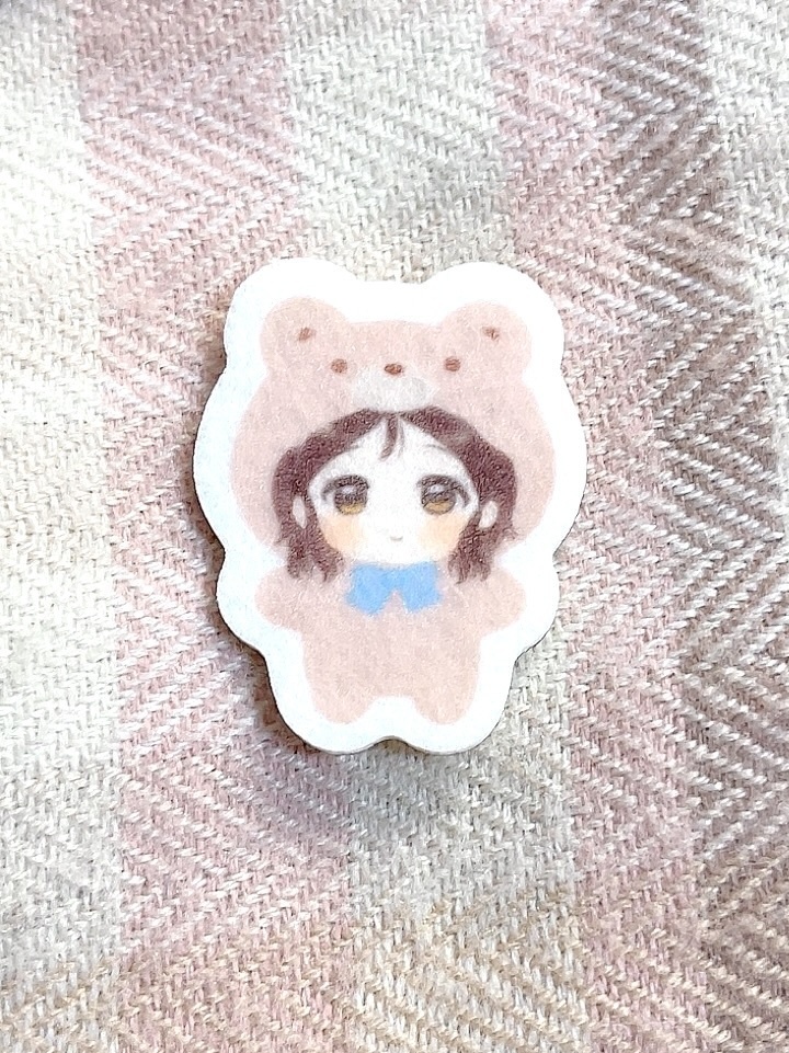 もこもこフリスクちゃん🧸フェルトステッカー