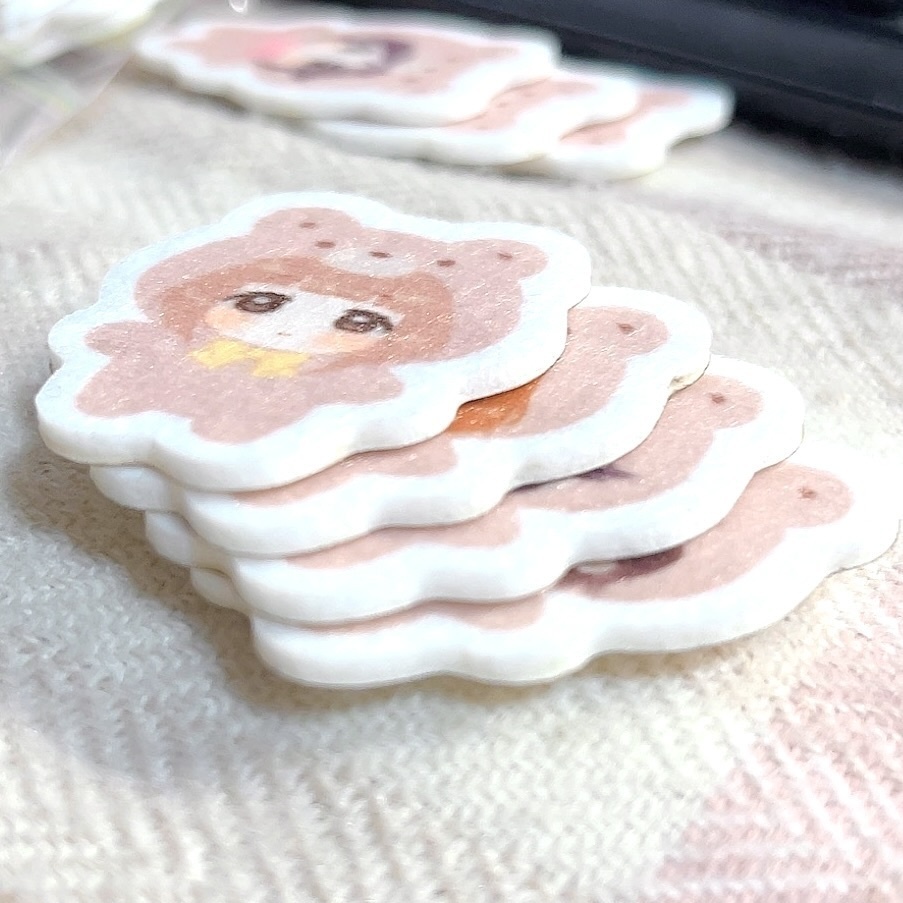 もこもこフリスクちゃん🧸フェルトステッカー
