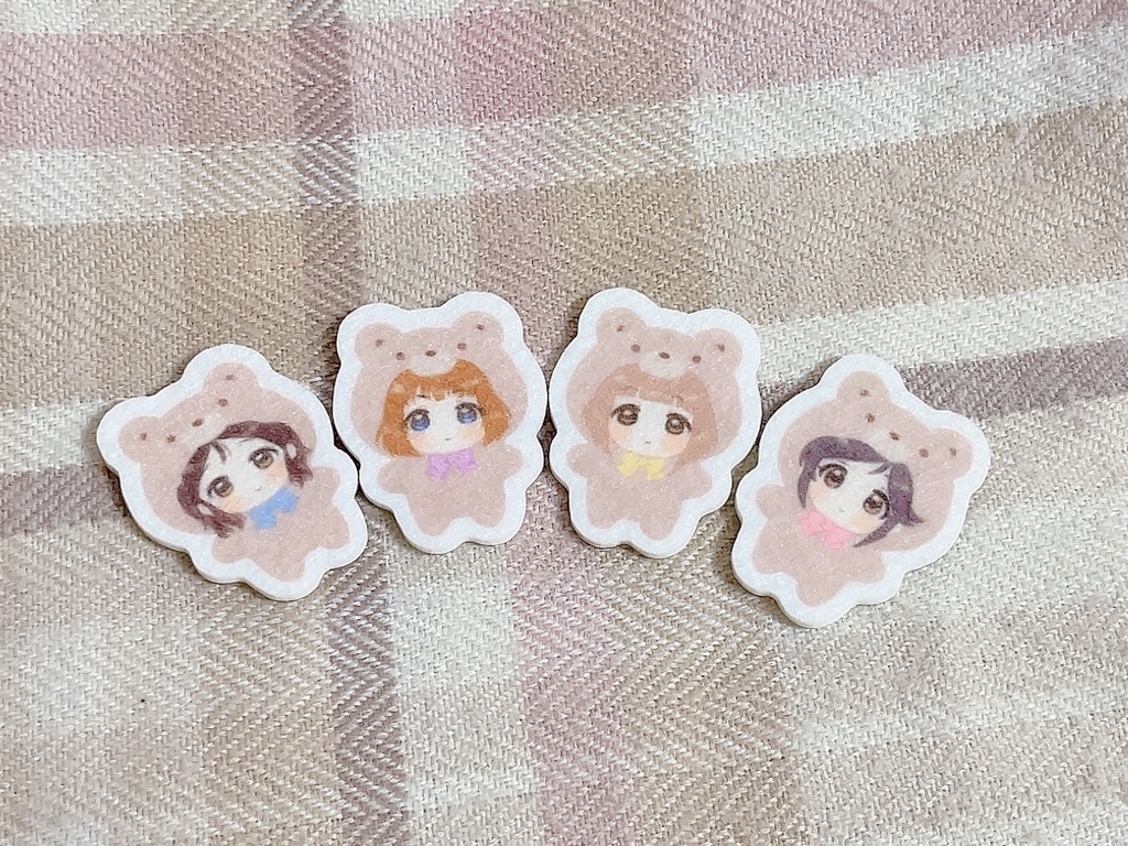 もこもこフリスクちゃん🧸フェルトステッカー