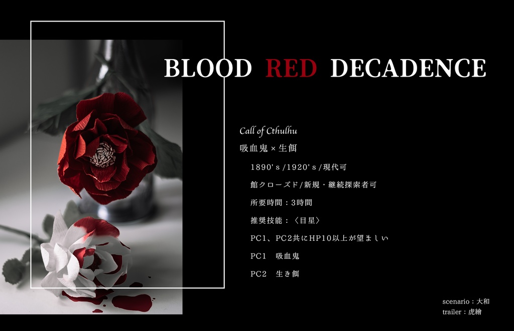 CoCシナリオ『Blood red decadence』