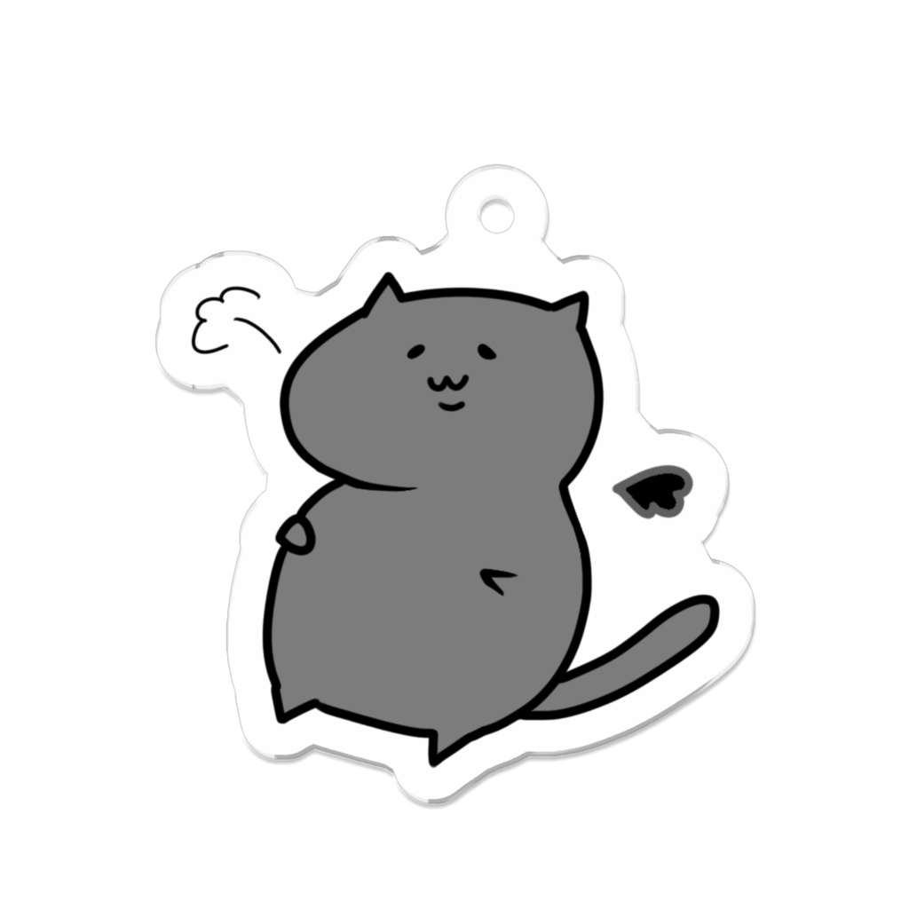 怠惰なアクリルキーホルダー