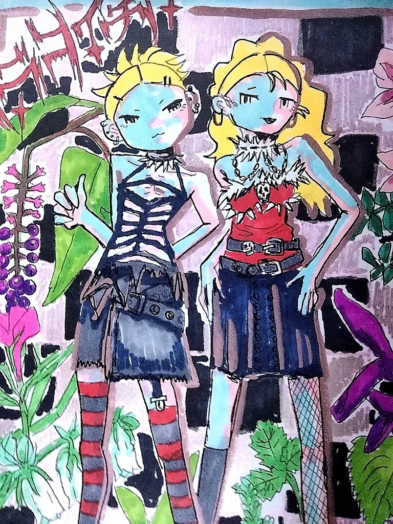 イラスト原画 植物